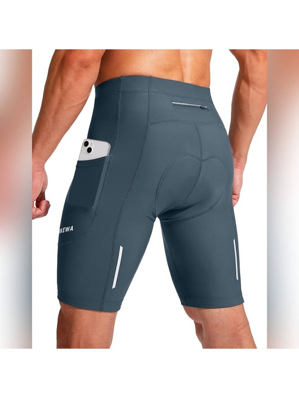 Appears New Bikewa Men's Padded Cycling Shorts 9" Inseam Bike Riding Shorts, XL